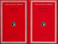 Epigrams vol.1・2 <br>《Loeb Classical Library》 <br>羅・英)エピグラム 全2巻版2冊揃 <br>マルティアリス
