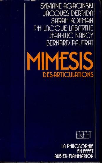 Mimesis des articulations 仏)アーティキュレーションの