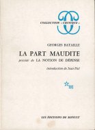La part maudite: Precede de La notion de depense <br>仏)呪われた部分 <br>ジョルジュ・バタイユ