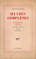Oeuvres Completes, tome 1 <br>Georges Bataille <br>仏)ジョルジュ・バタイユ全集 1