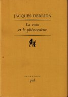 La voix et le phenomene <br>仏)声と現象 <br>ジャック・デリダ