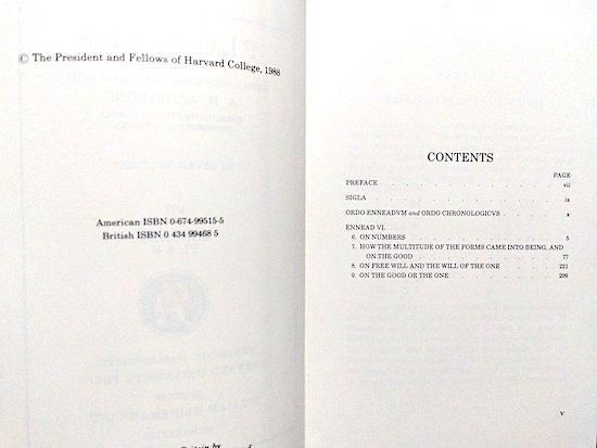 最終価格　プロティノス　エネアデス　洋書　plotinus Plotinus in 7 vols 《Loeb Classical Library》希・英