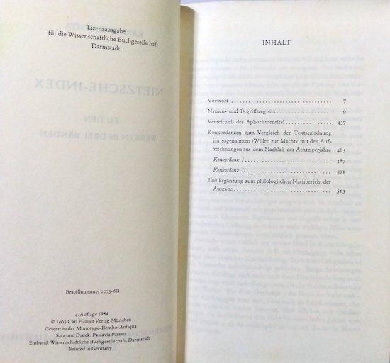 Friedrich Nietzsche Werke in Drei Baenden+index 独)ニーチェ Friedrich Nietzsche Werke in Drei Baenden+index 独)ニーチェ