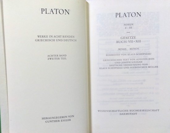 Platon Werke in acht Baenden Griechisch und Deutsch 希・独)プラトン全集 全8巻9冊揃 -  古書古本買取販売 書肆 とけい草／syoshi-tokeisou｜思想・哲学書 美術書 アートブック 写真集 デザイン 建築 文学 etc.  ｜東京の古書店・古本屋