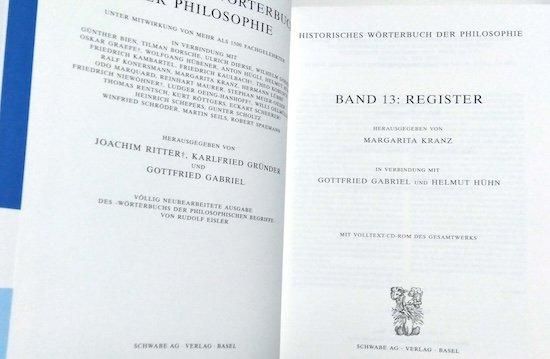 Historisches Woerterbuch der Philosophie Bd. 1-13 独)哲学 Historisches Woerterbuch der Philosophie Bd. 1-13 独)哲学