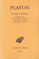 Platon Oeuvres completes, tome 1. <br>ʩ)ץȥ 1 <br>¢Ե̾