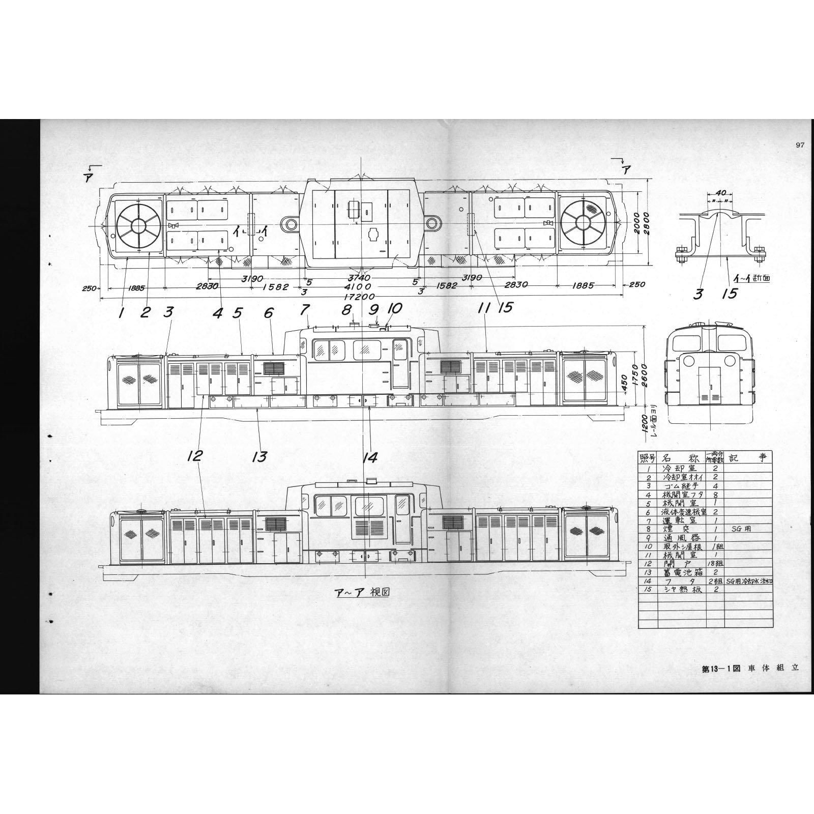 近郊形電車図面 1975年発行 近郊形電車図面 1975年発行 日本国有鉄道