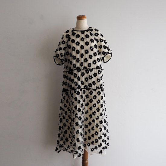 leur logette アートフラワー刺繍ドレス - (10,locus) Online Store