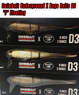 Swimbait UndergroundX Rago Baits D3