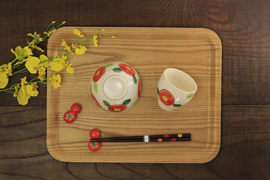 TSUBAKI 椿 湯呑（赤・白） - 美濃焼とやちむんと雑貨｜蔵ショップ 陶器と雑貨