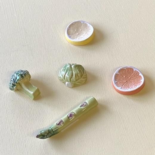 ハンドメイド　箸置き　みかん ハンドメイド箸置き | 野菜・果物シリーズ - 美濃焼とやちむんと