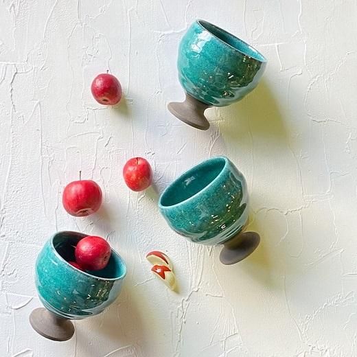 青かいらぎ高台カップ | 美濃焼 - 美濃焼とやちむんと雑貨｜蔵ショップ