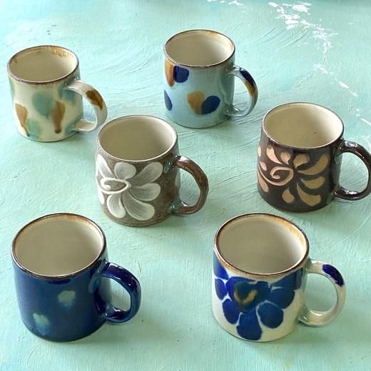 沖縄 やちむん 陶芸作家 猫 手彫り 1点もの デミタスカップ