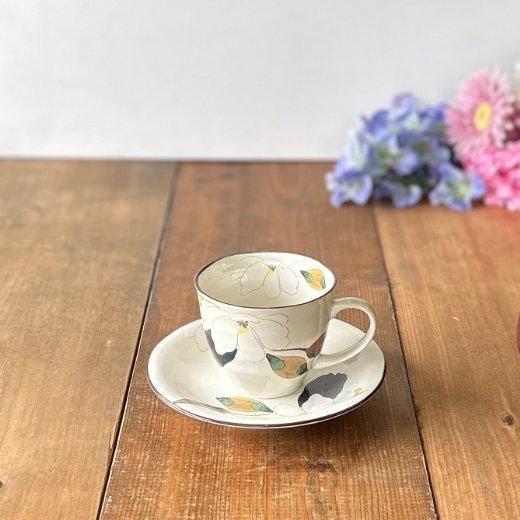 花柄コーヒー碗皿 | 可愛らしい花柄の珈琲セット - 美濃焼と