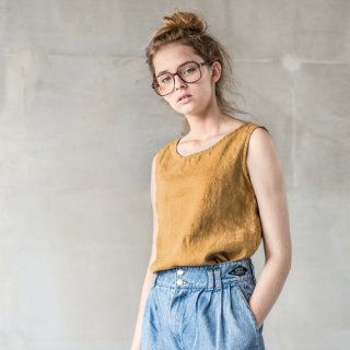 not PERFECT LINEN | LINEN TANK TOP (amber yellow) | 󥯥ȥå | ǥ UK8/S