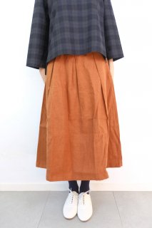 【SALE 30%オフ】Nouvelles du paradis | リネンオックス起毛スカート (cinnamon) | スカート