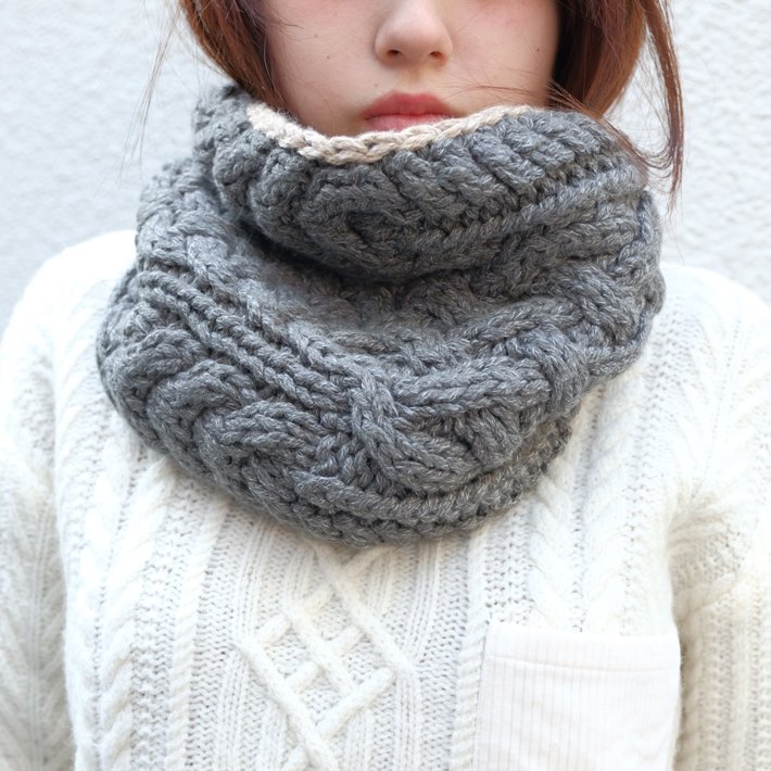Tricote スヌード (gray) マフラー