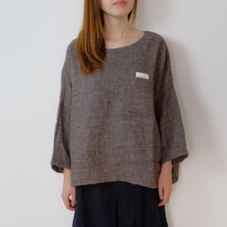 the last flower of the afternoon |  pullover shirt (brown) | ץ륪С