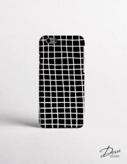 ڥͥݥ̵DESSI DESIGNS | CROSS STRIPES / GRID (black) | iPhone 7/8/SE(2)