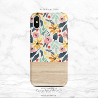ڥͥݥ̵SUGARLOAF GRAPHICS | YELLOW PINK FLOWER | iPhone X/XS