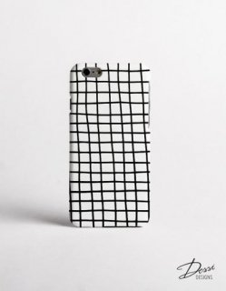 ڥ᡼̵DESSI DESIGNS | CROSS STRIPES / GRID (white) | iPhone 11 pro