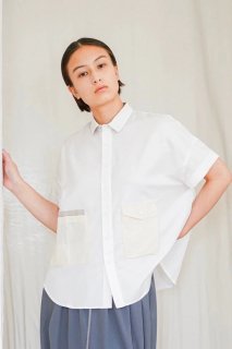 sneeuw (スニュウ) | ポケットシャツ (white) | トップス