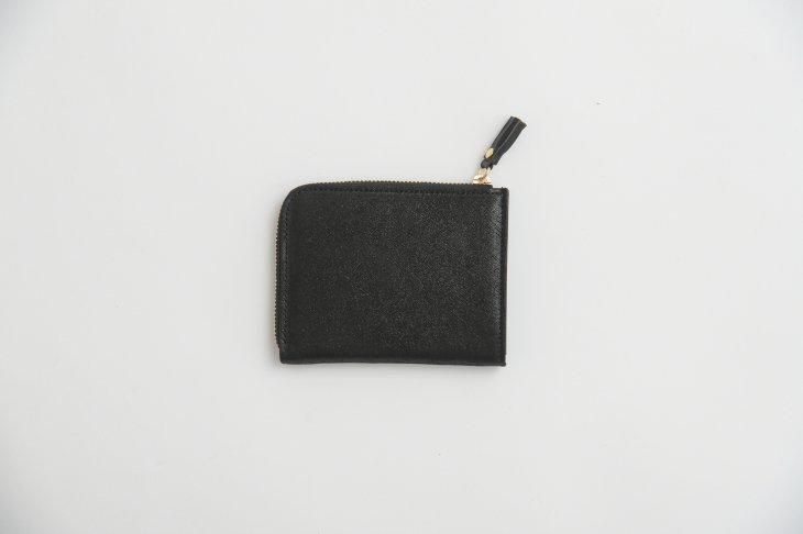 POMTATA (ポンタタ) | HAK L Zip Short Wallet (black) | 財布 ショートウォレット【国産 レザー】 - paper birds. ペーパーバーズ | レディース・アパレル・通販オンラインショップ