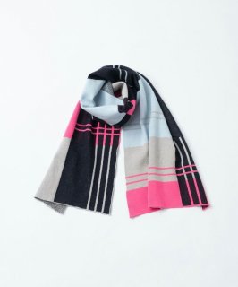 TRICOTE | STRIPE CHECKERD MUFFLER (pink) |  ޥե顼 ɴ ȥꥳ