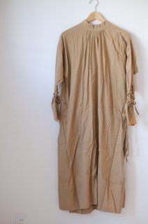 the last flower of the afternoon | つたふ砂の back cache-coeur dress (beige) | 送料無料 ワンピース レディース