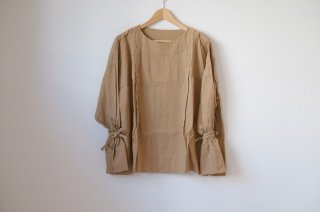 the last flower of the afternoon | つたふ砂の pullover blouse (beige) | 送料無料 トップス プルオーバー