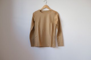 the last flower of the afternoon | long sleeve T-shirt (beige) | 送料無料 トップス プルオーバー