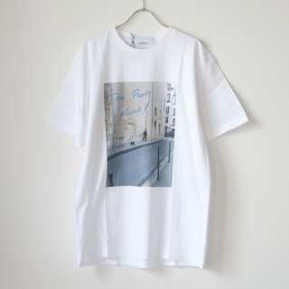 utilite (ユティリテ) | Paris Tシャツ (white) size L | 送料無料 トップス