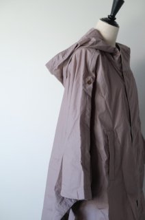 ASEEDONCLOUD | Prayer cowl coat (violet) | コート アウター ポンチョ パーカー アシードンクラウド 送料無料