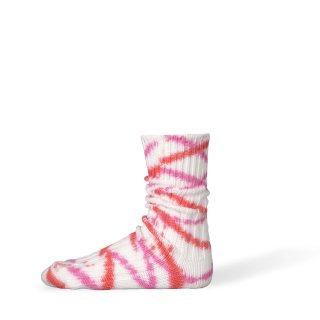 decka x BRU NA BOINNE| Heavyweight Socks | Tie dye (red) | 靴下 ソックス