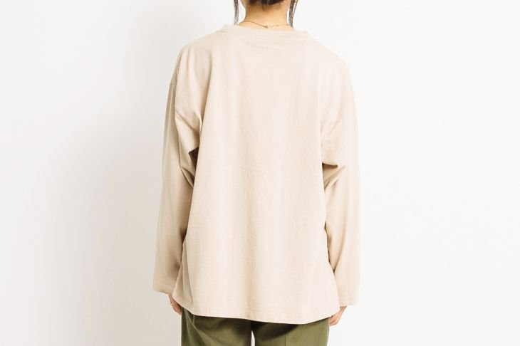 le vent souffle | リラックスロンTEE (beige)｜ソフトコットン天竺 T