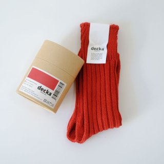 decka -quality socks- | Cased heavy weight plain socks -5th collections- (burgundy) | ソックス デカ 靴下