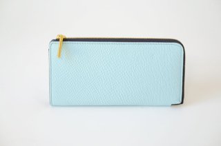 POMTATA (ポンタタ) | LIO L Zip Box Long Wallet (t.blue) | 財布 ロングウォレット 国産 レザー