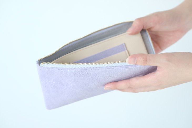 POMTATA (ポンタタ) | HAK L Zip Long Wallet (l.violet) | 財布