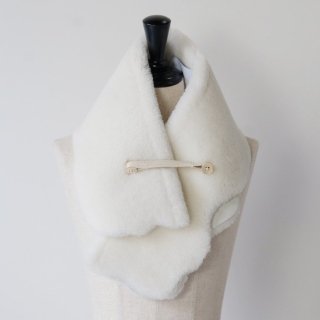 STAMP AND DIARY HOMESTORE x OWEN BARRY | SCARF FRENCH MERINO (white) | ץɥ꡼ Х꡼