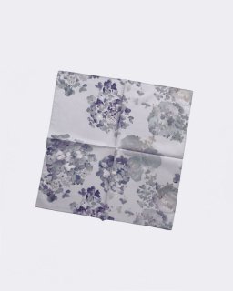 otsukiyumi | Handkerchief Ajisai (light gray) | ϥ󥫥   ե Ф