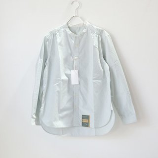 ASEEDONCLOUD | Handwerker HW collarless shirt (stripe/green) size XS | シャツ アシードンクラウド ハンドベーカー