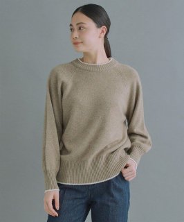 WHYTO. (ホワイト) | Bicolor design knit (beige brown) | 送料無料 トップス ニット お洒落