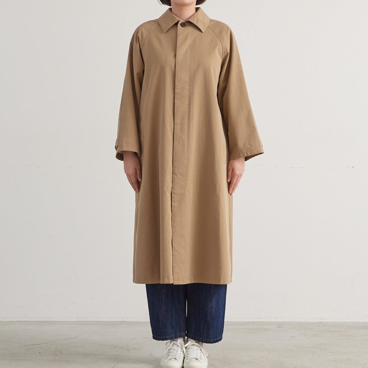 HEAVENLY (ヘブンリー) | Cotton Twill Balmacaan Coat (beige