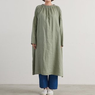 HEAVENLY (إ֥꡼) | Linen Gomuneck 2way Onepiece (green) |    ԡ ץ 