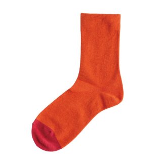 Homie (ۥߡ) | Cotton Bicolor socks (orange) |  å İ ޯ