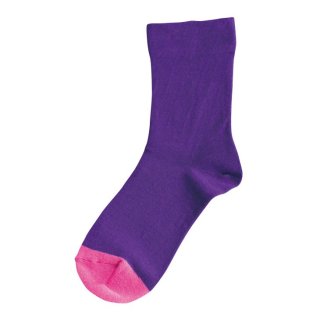 Homie (ۥߡ) | Cotton Bicolor socks (purple) |  å İ ޯ