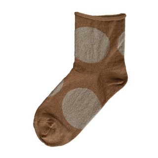 Homie (ۥߡ) | Big Dot Short Socks (brown) |  å İ ޯ