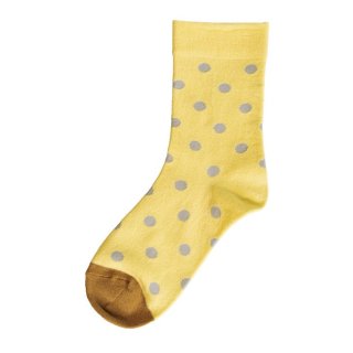 Homie (ۥߡ) | Cotton Dot Bicolor Socks (yellow) |  å İ ޯ