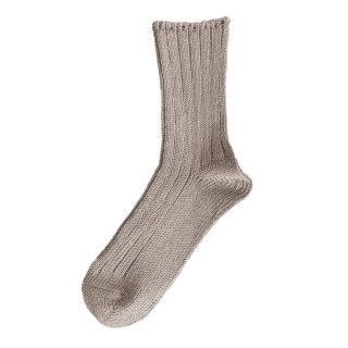 Homie (ۥߡ) | French Linen Rib Socks (natural) |  å İ ޯ
