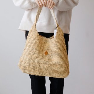CLEDRAN (クレドラン) | TALL HALF BASKET (beige×camel) | 送料無料 トートバッグ  鞄